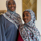 Printed Burnout Jersey Hijab: Soraya