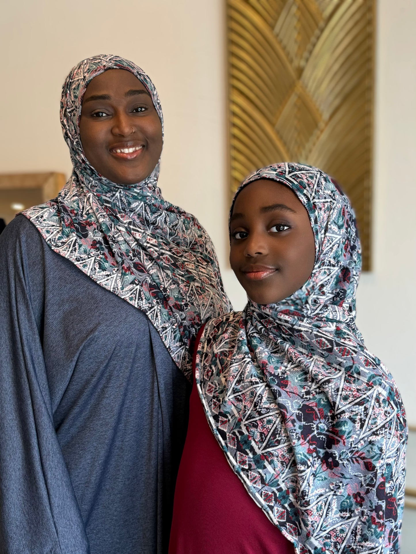 Printed Burnout Jersey Hijab: Soraya