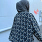Signature MC Kimono: Geometric Black