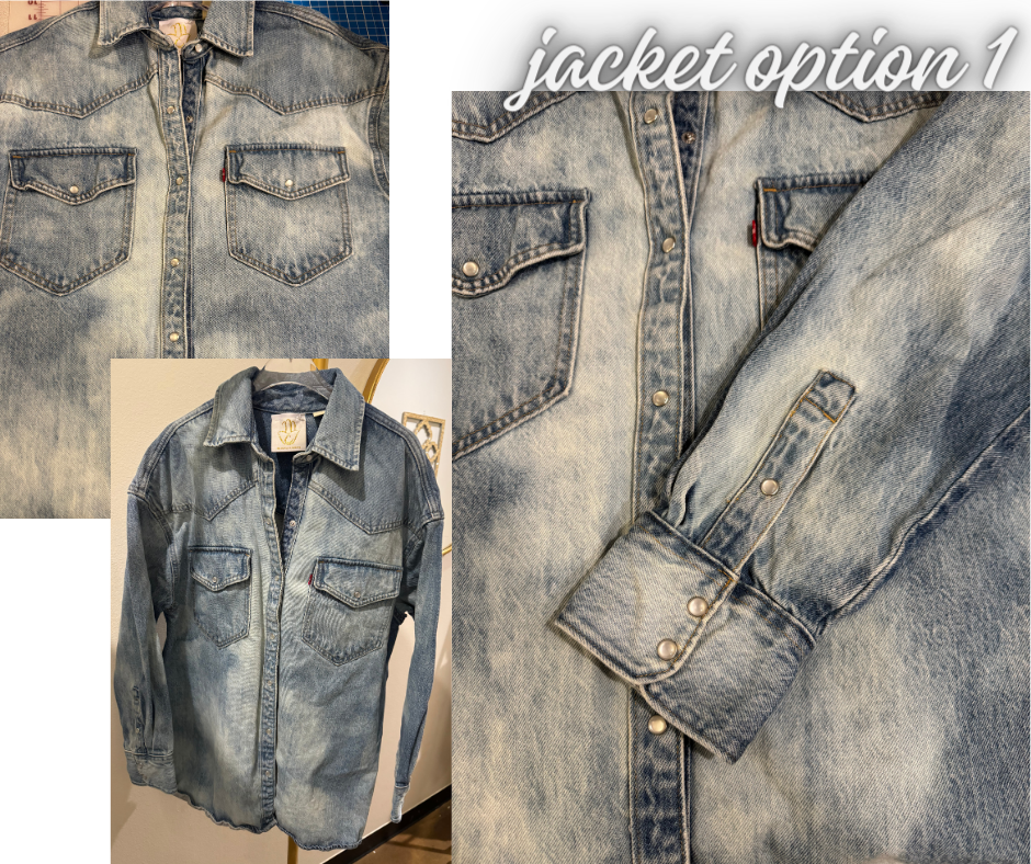 Palestinian Kuffiyah Distressed Jean Jacket