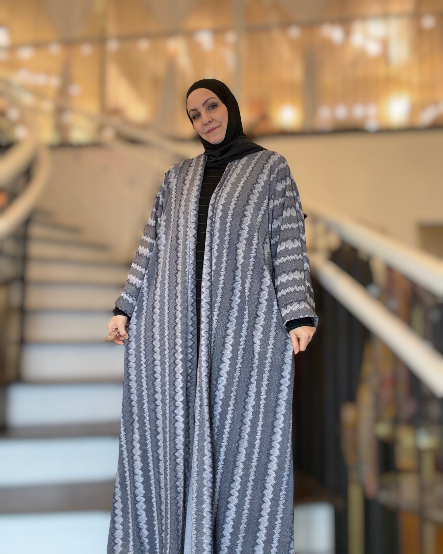Nour Oversized Abaya - Celestial Tide