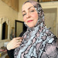 Printed Jersey Hijab: Venomous Blush