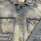 Palestinian Kuffiyah Distressed Jean Jacket