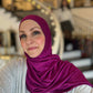 Jersey Hijab: Magenta Berry