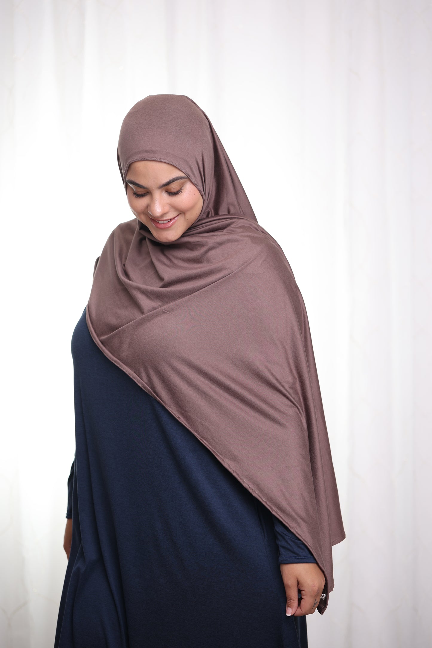 Performance Jersey Hijab: Mocha Latte