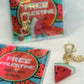 Freedom Watermelon Keychain + Vibrant Holographic Sticker