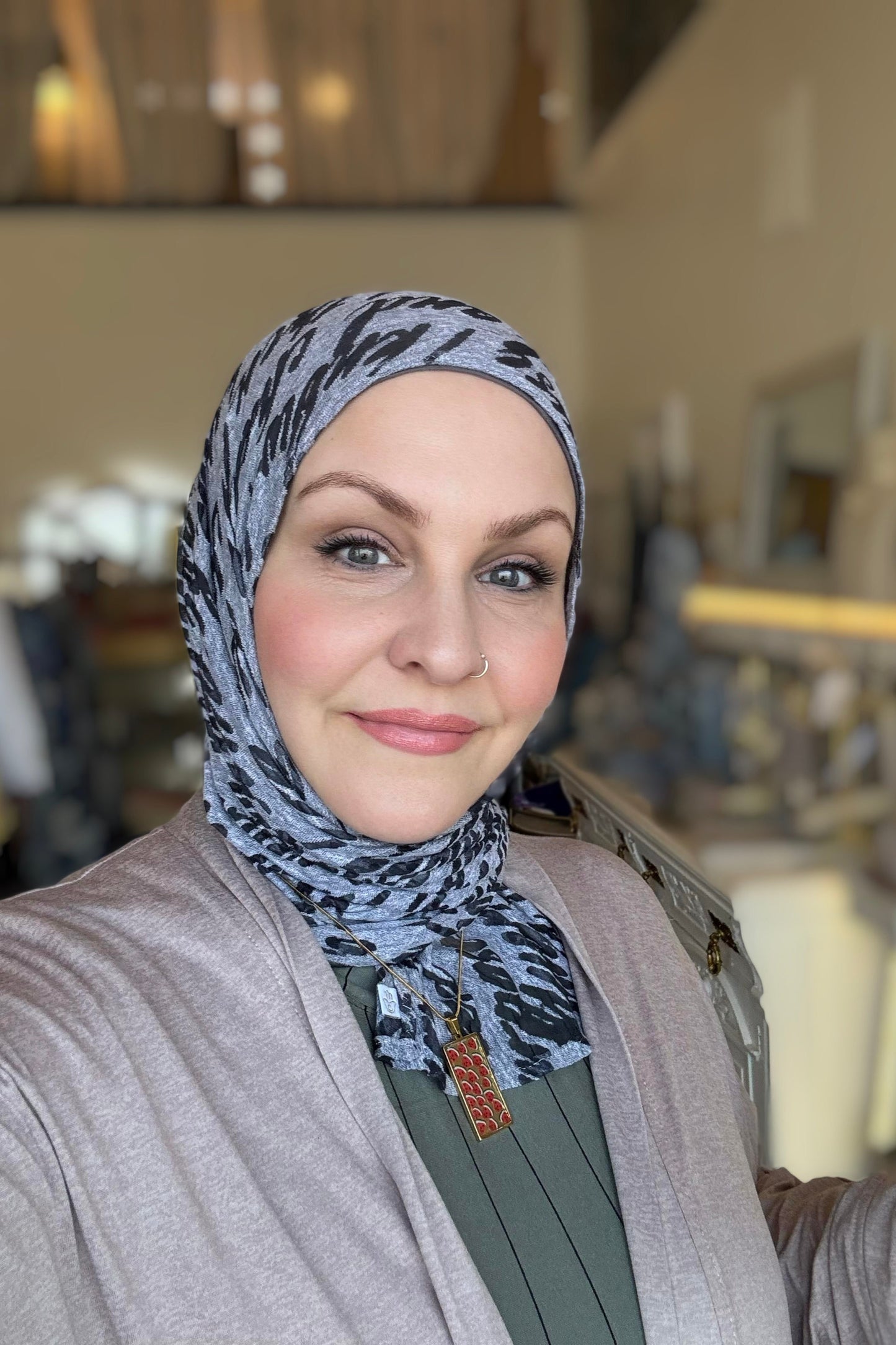 Burnout Tissue Jersey Hijab: Purposeful