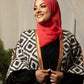 Crinkle Chiffon Hijab: Hot Pink