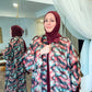Nour Oversized Satin Abaya - Desert Pulse