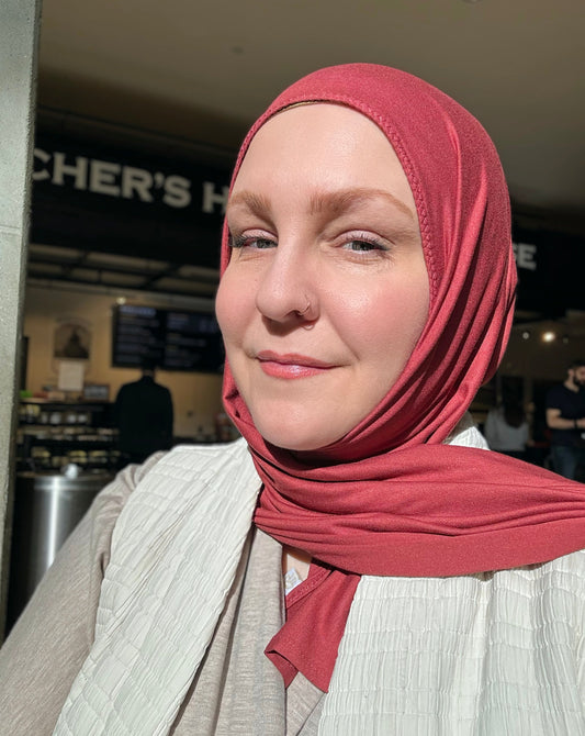 Jersey Hijab: Terracotta