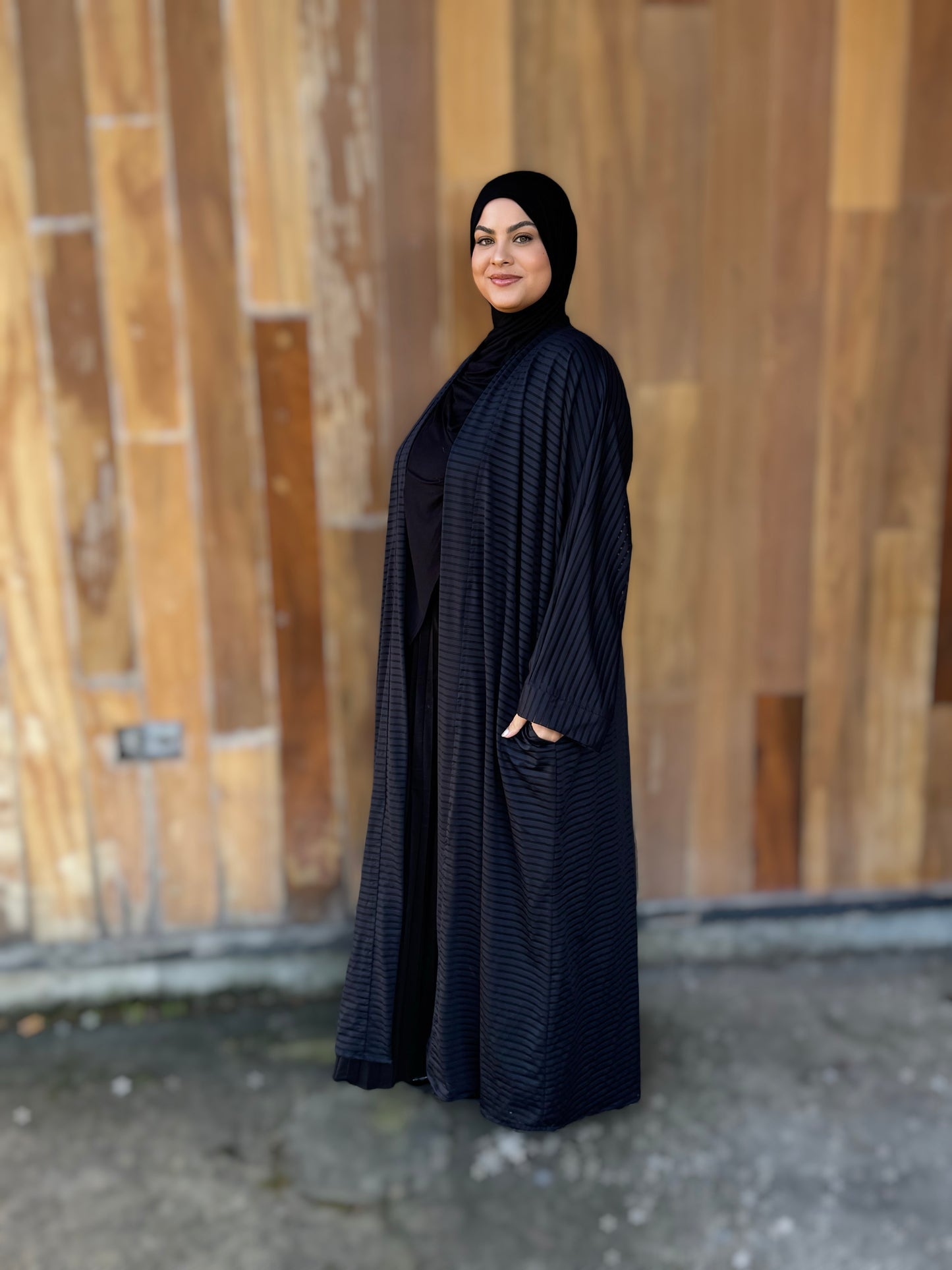 Nour Oversized Abaya - Eid Limited Edition Striped