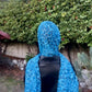 Chiffon Hijab: Blue Diamond Leopard