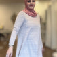 MC Everyday Active Tunic - Blush Heather Stripe