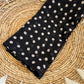 Chiffon Hijab: Classic Black and Beige Polka Dot