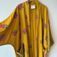 Pocket Anorak Abaya - Golden Hibiscus Bloom
