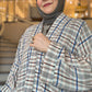Nour Oversized Abaya - Heritage Coast Plaid