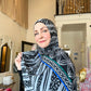 Printed Jersey Hijab: Tausala Island Beauty