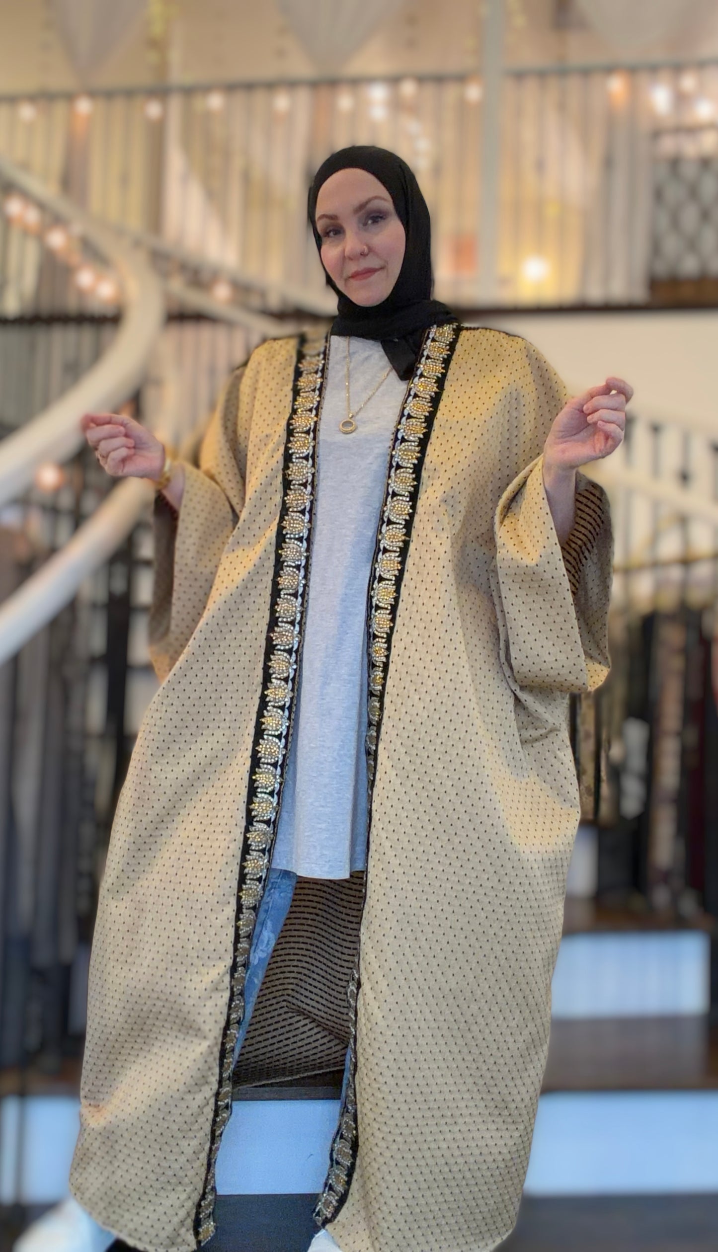 Cultural Fusion Bisht - Desert Relic