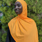 Performance Jersey Hijab: Tangerine