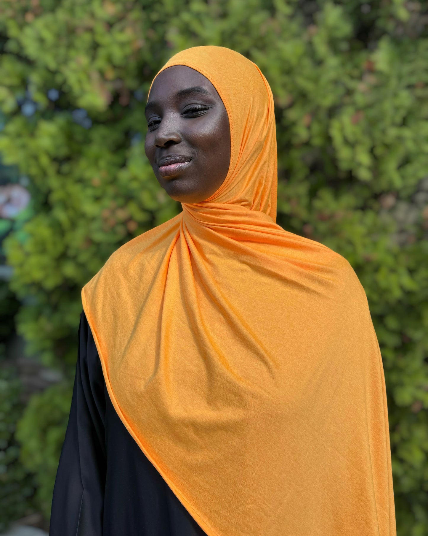 Performance Jersey Hijab: Tangerine