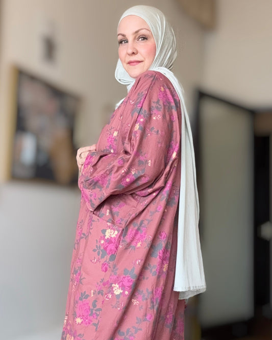 Pocket Anorak Abaya - Bloom