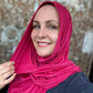 Performance Jersey Hijab: Raspberry Rush