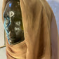 Iridescent Chiffon Hijab: Golden