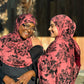 Printed Jersey Hijab: Deep Rose