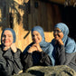 Performance Jersey Hijab: Dark Wash Denim