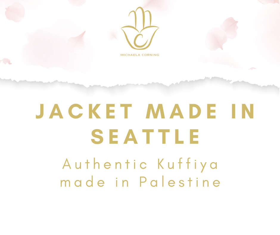 Palestinian Kuffiyah Distressed Jean Jacket