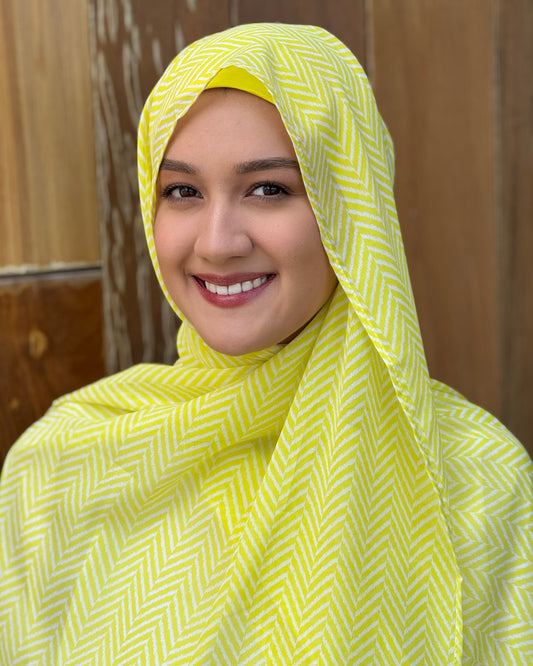 Chiffon Hijab: Shamsa Chevron