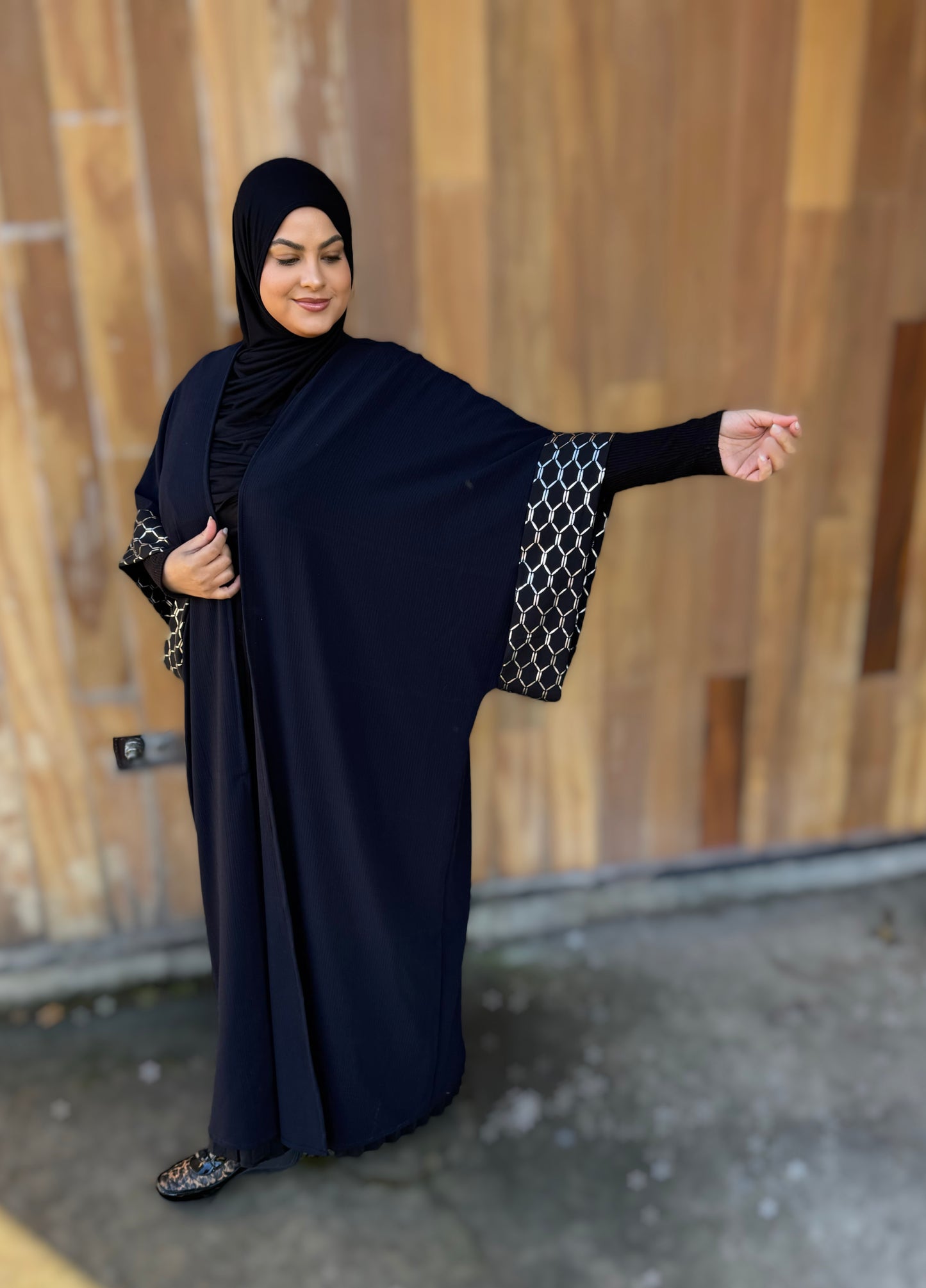 MC Italian Bisht: Silk & Silver