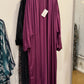 Nour Oversized Abaya - Purple Performance Jersey