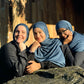 Performance Jersey Hijab: Dark Wash Denim