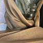 Iridescent Chiffon Hijab: Taupe