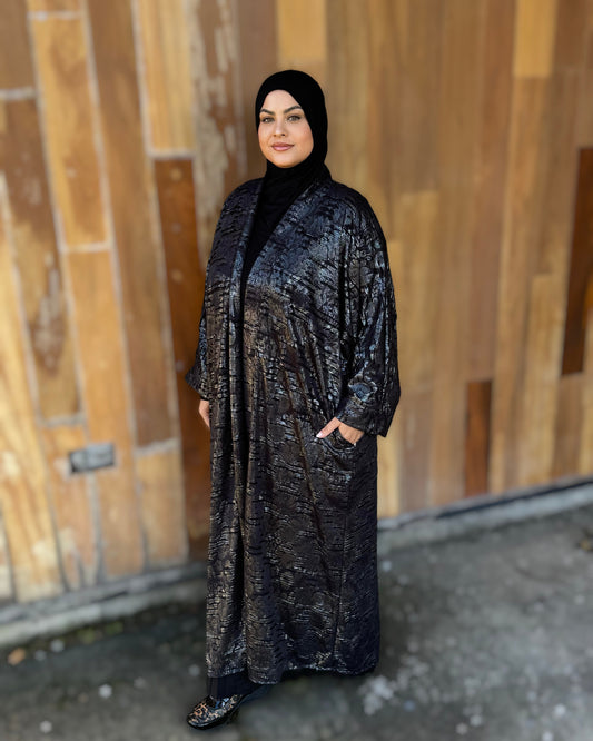 Nour Oversized Abaya - Eid Limited Edition Metallic