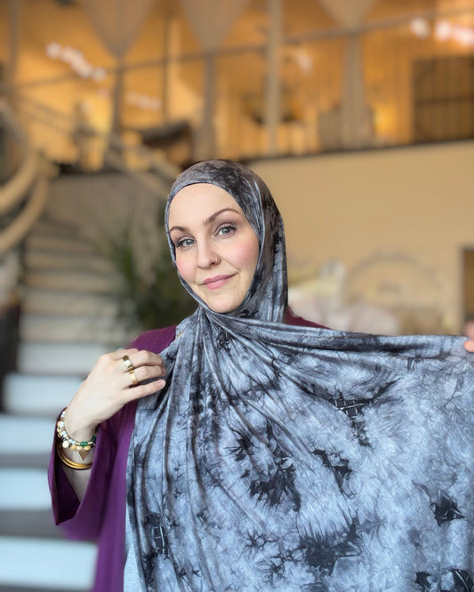Tie Dye Jersey Hijab: Lenora
