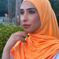 Performance Jersey Hijab: Tangerine