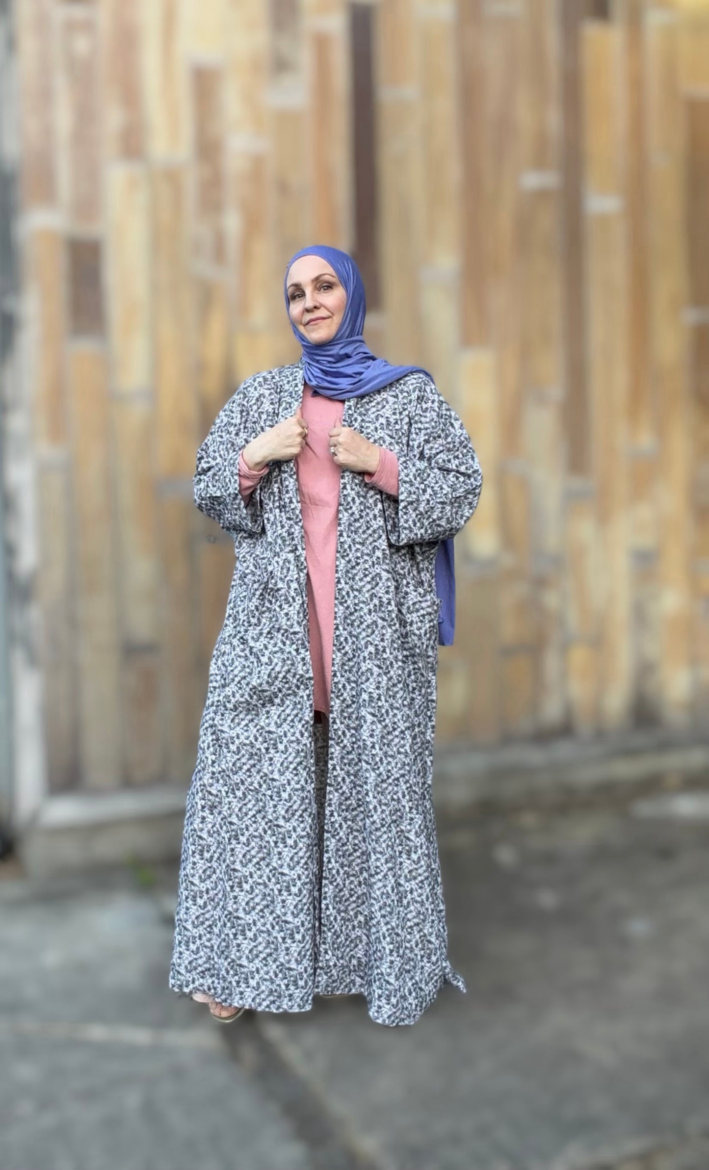 Pocket Anorak Abaya - River Rock