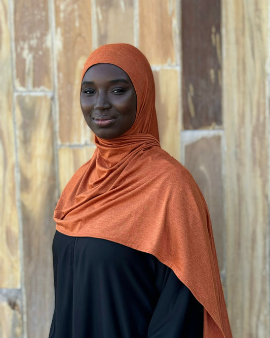Performance Jersey Hijab: Pumpkin Spice