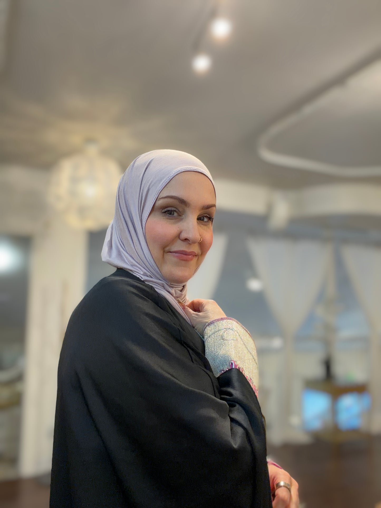 Performance Jersey Hijab: Petal Blush