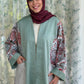 Pocket Anorak Abaya — Eucalyptus & Paisley