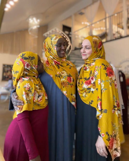 Printed Jersey Hijab: Aurelia