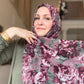 Chiffon Hijab: Rosewood Bloom