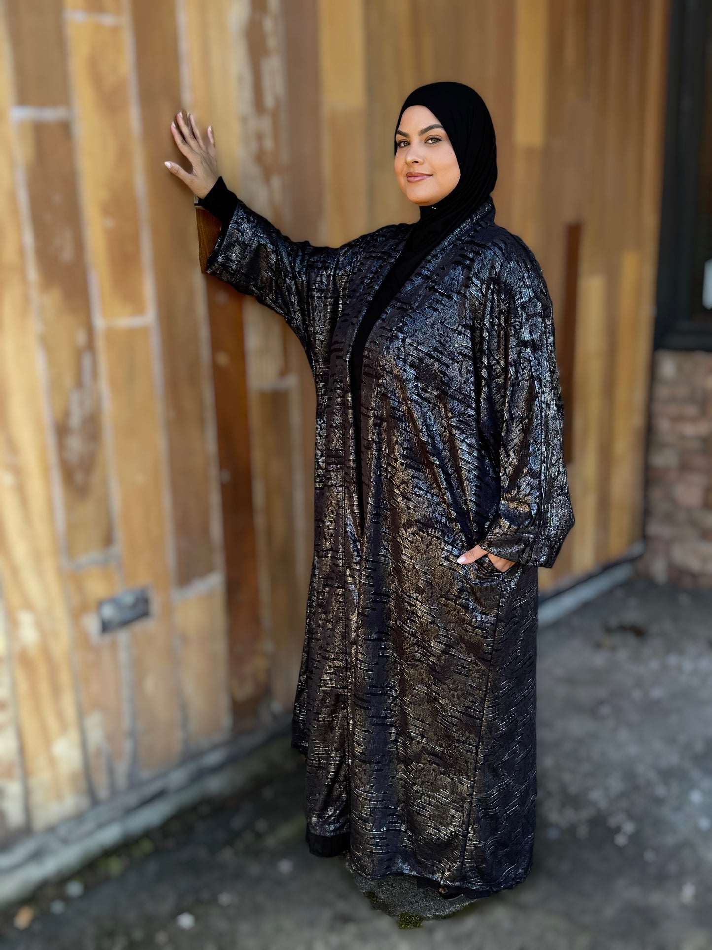 Nour Oversized Abaya - Eid Limited Edition Metallic