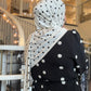 Printed Jersey Hijab: Tres Classic Polka Dots