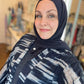Nour Oversized Abaya - Blue Lightning