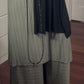 Jersey Palazzo Pant: Striped Dark Sage