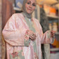 Upcycled Pocket Anorak Abaya — Grand Medallion & Roses