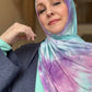Tie Dye Jersey Hijab: Malibu